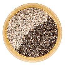 black and white chia seeds