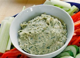 Creamy White Bean Veggie Dip